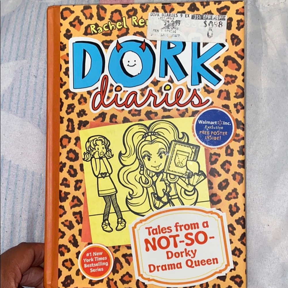 Dork diary book.cheetah print cover